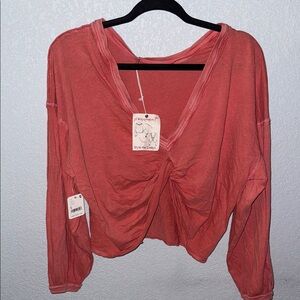 FP Movement by‎ Free People Coral Blouse